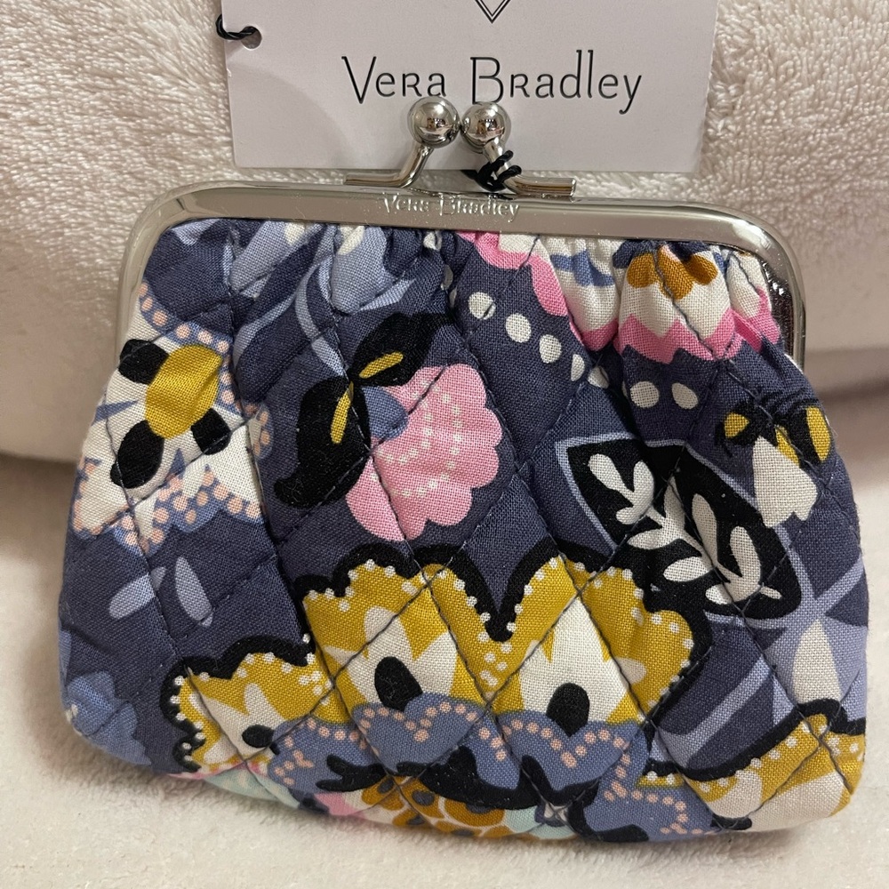 Vera Bradley small purse for coin, cash, cards, catch all,NEW with tag.